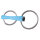 Zilco Trense Ring Snaffle flexible Flexi Mullen Blau